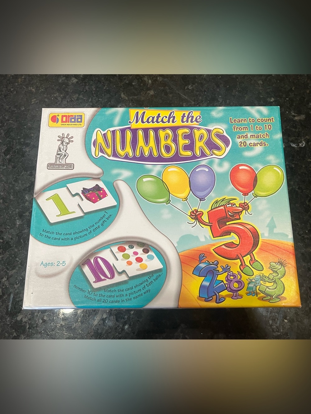 Match the Numbers Educational Counting Game - Multicolor